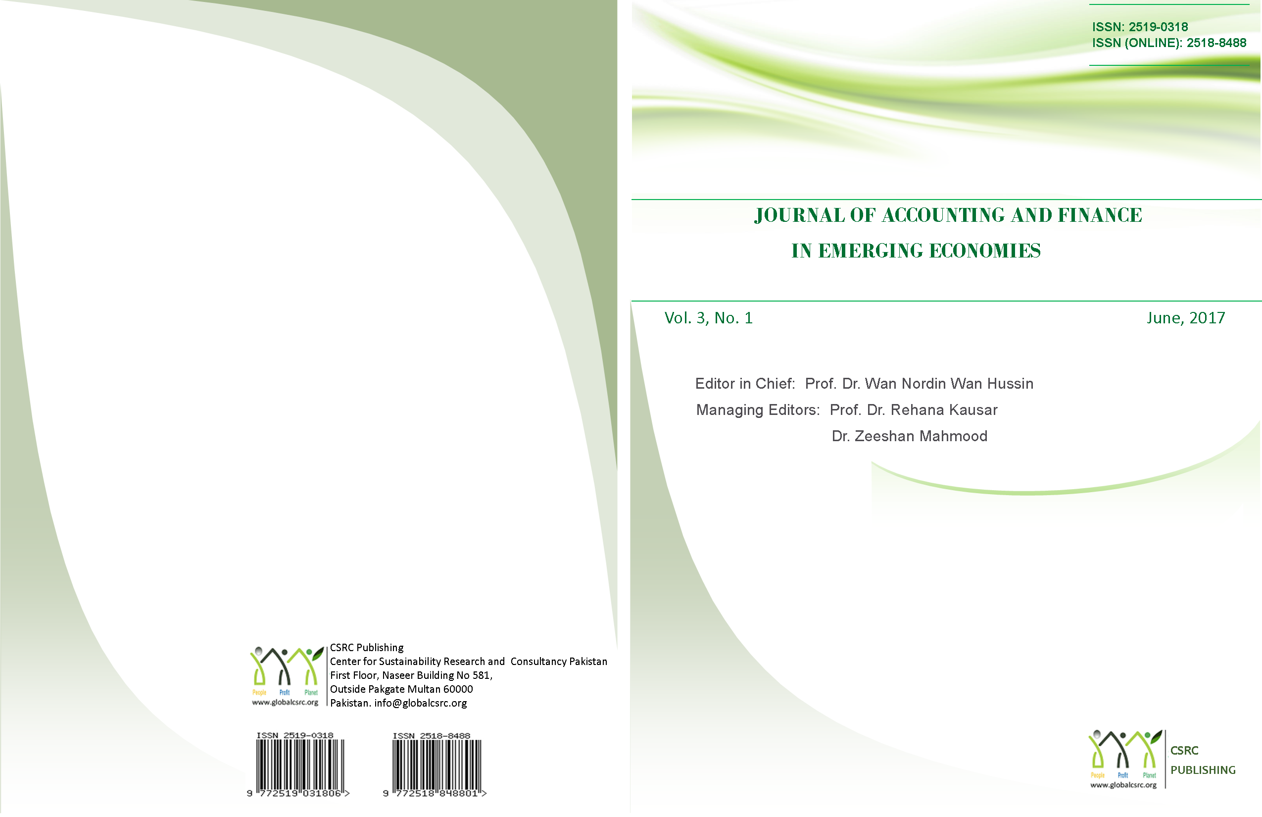 Journal of Accounting and Finance in Emerging Economies. Vol 3. Issue 1, June 2017