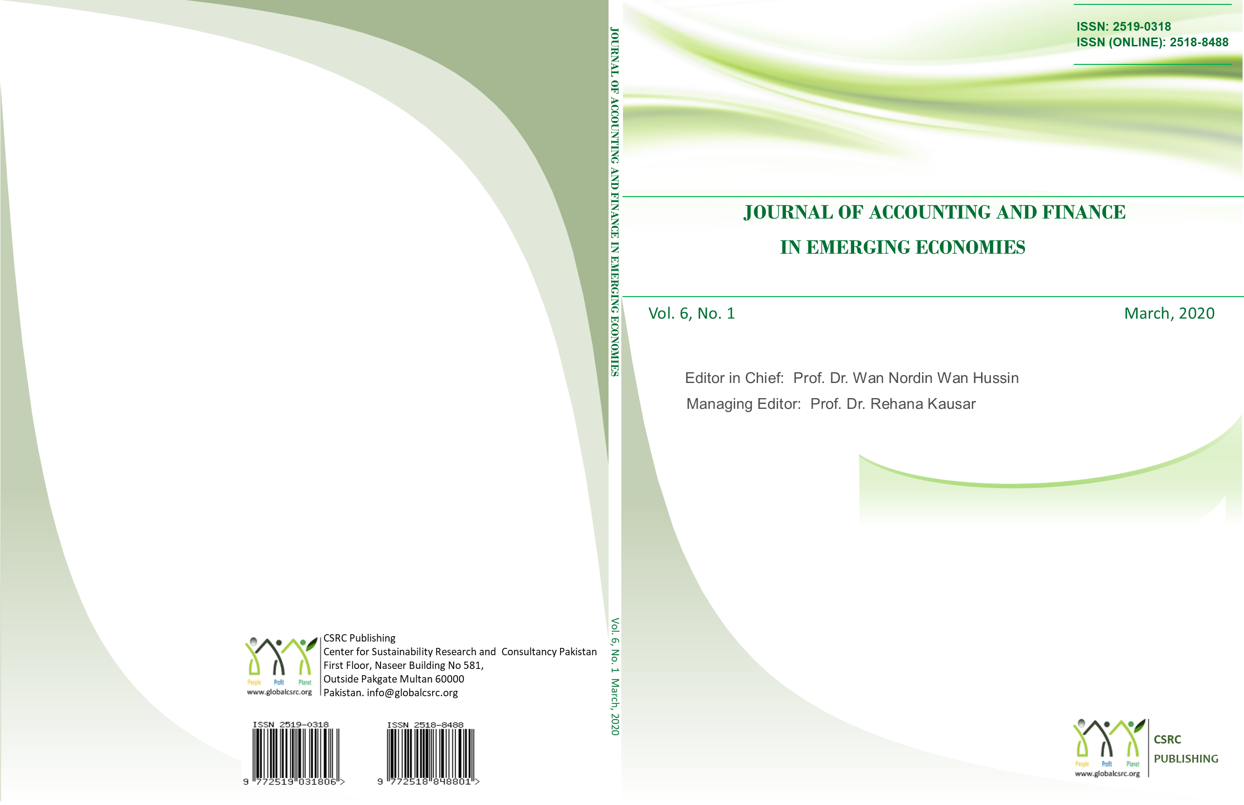 Journal of accounting and Finance in Emerging Economies